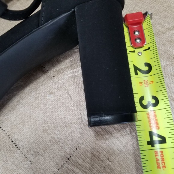 Journee Collection Women's Black Ankle Strap Heels Size 8.5 Denali Rhinestone - Picture 10 of 10